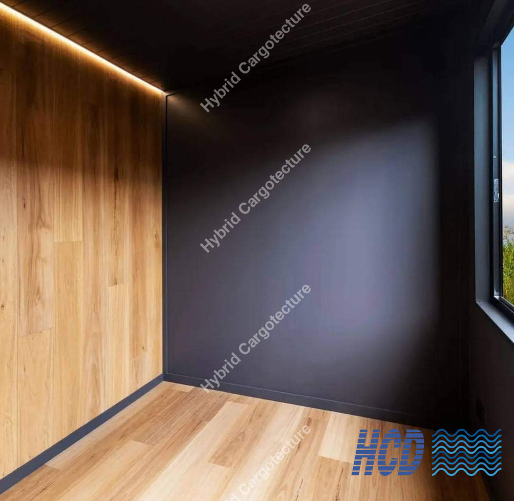 Luxurious 40-Foot High Cube Hybrid Container Home With Large Bay Windows
