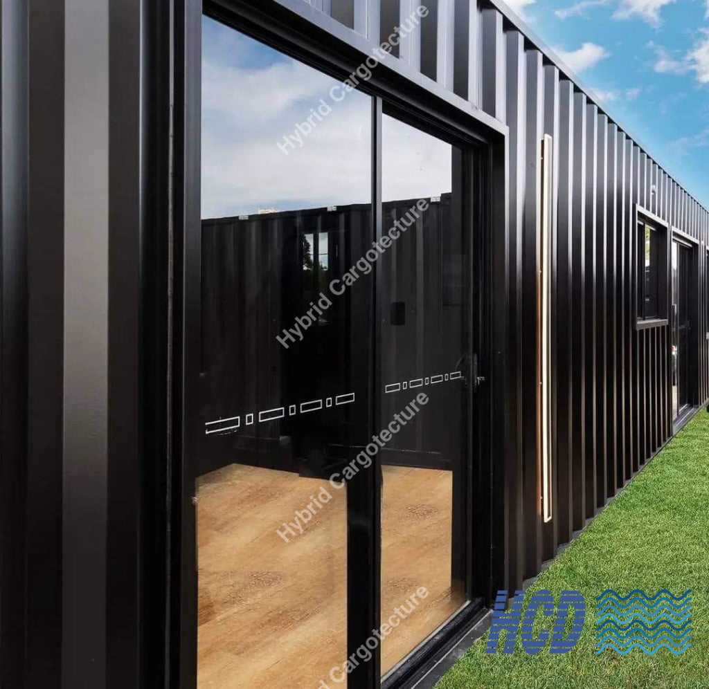 Luxurious 40-Foot High Cube Hybrid Container Home With Large Bay Windows