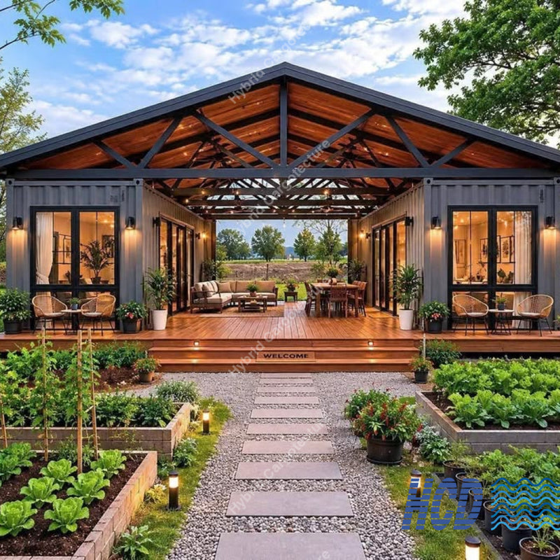 Luxury 2 x 40ft Hybrid Container Home in Sri Lanka - Two Bedroom Home