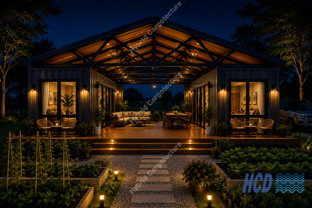 Luxury 2 x 40ft Hybrid Container Home in Sri Lanka - Two Bedroom Home