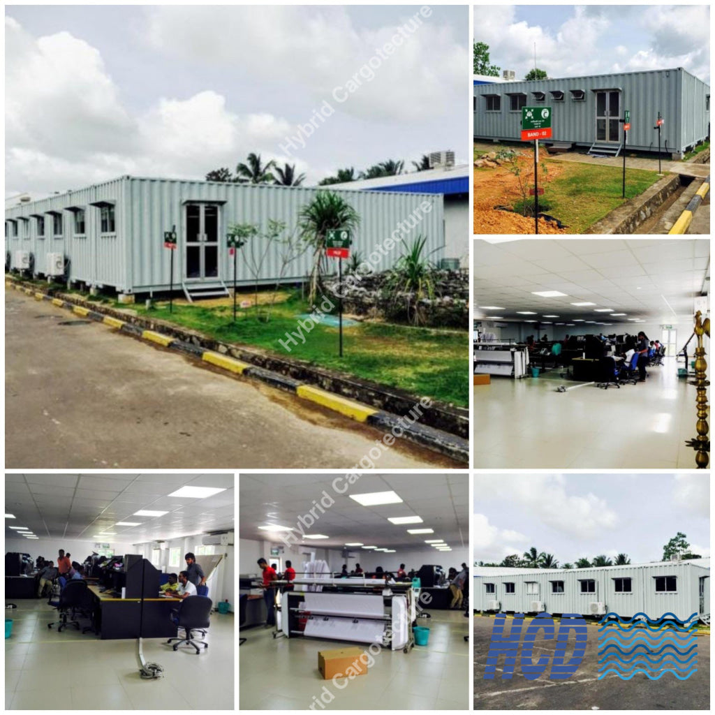 Hybrid Mega Office Space - Hybrid Cargotecture Development | We are Sri Lanka’s #1 innovative supplier in shipping container and civil building solutions, hybrid hotels, hybrid homes, shipping container homes, including office containers, shipping container office, ISO containers, shipping container conversion and steel fabricated boxes..