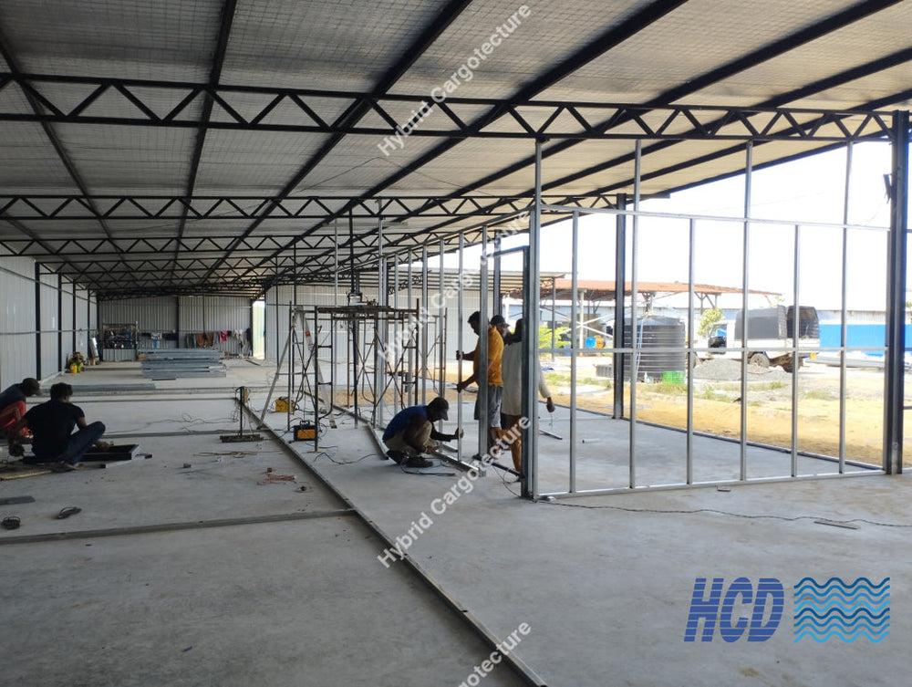 CHEC + COMCORP | Steel Prefab Office Construction at Port City Colombo