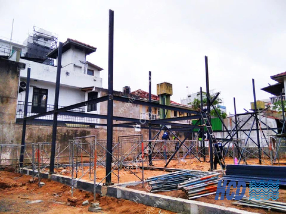 Steel Building [Client Macktiles Lanka Sea View Avenue Colombo 03] Steel