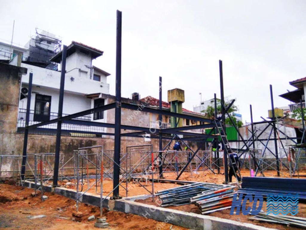 Steel Building [Client Macktiles Lanka Sea View Avenue Colombo 03] Steel