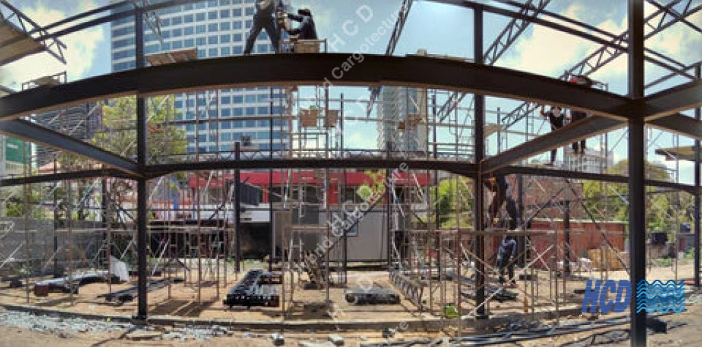 Steel Building [Client Macktiles Lanka Sea View Avenue Colombo 03] Steel