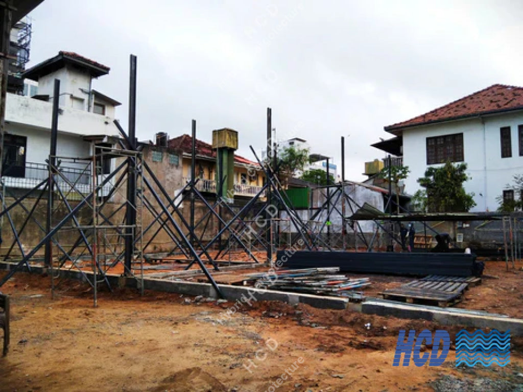 Steel Building [Client Macktiles Lanka Sea View Avenue Colombo 03] Steel