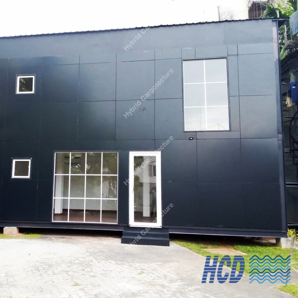 HCD two-storey Mangala Motors Hybrid Prefab commercial building in Nawala