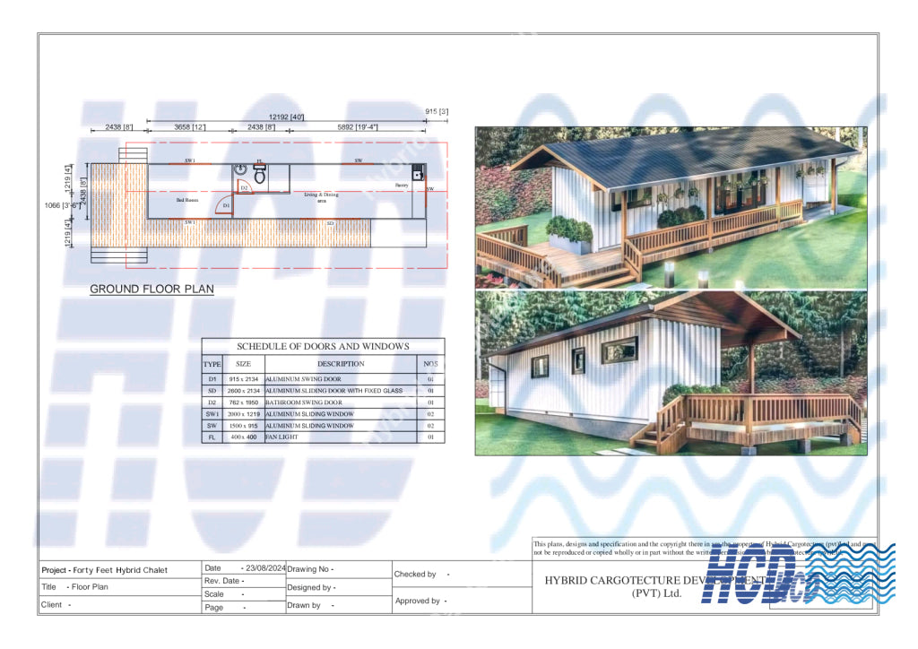 Modern 40Ft Shipping Container House Plan | Luxury Compact Living