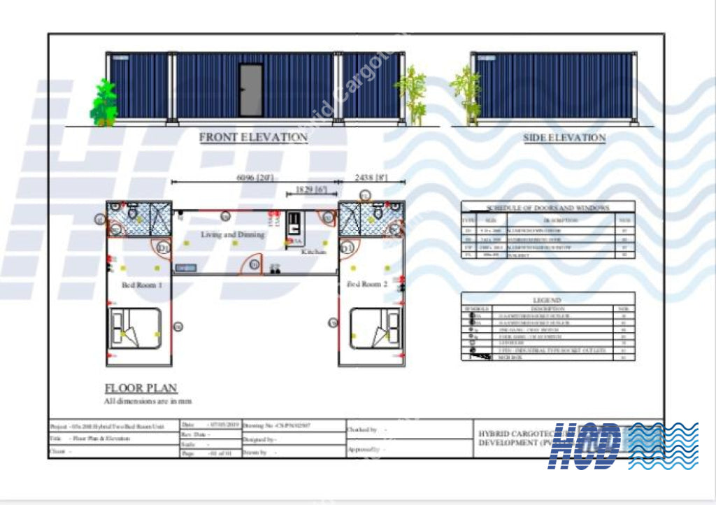 Two Bedroom Home - Hybrid Cargotecture Development | We are Sri Lanka’s #1 innovative supplier in shipping container and civil building solutions, hybrid hotels, hybrid homes, shipping container homes, including office containers, shipping container office, ISO containers, shipping container conversion and steel fabricated boxes..