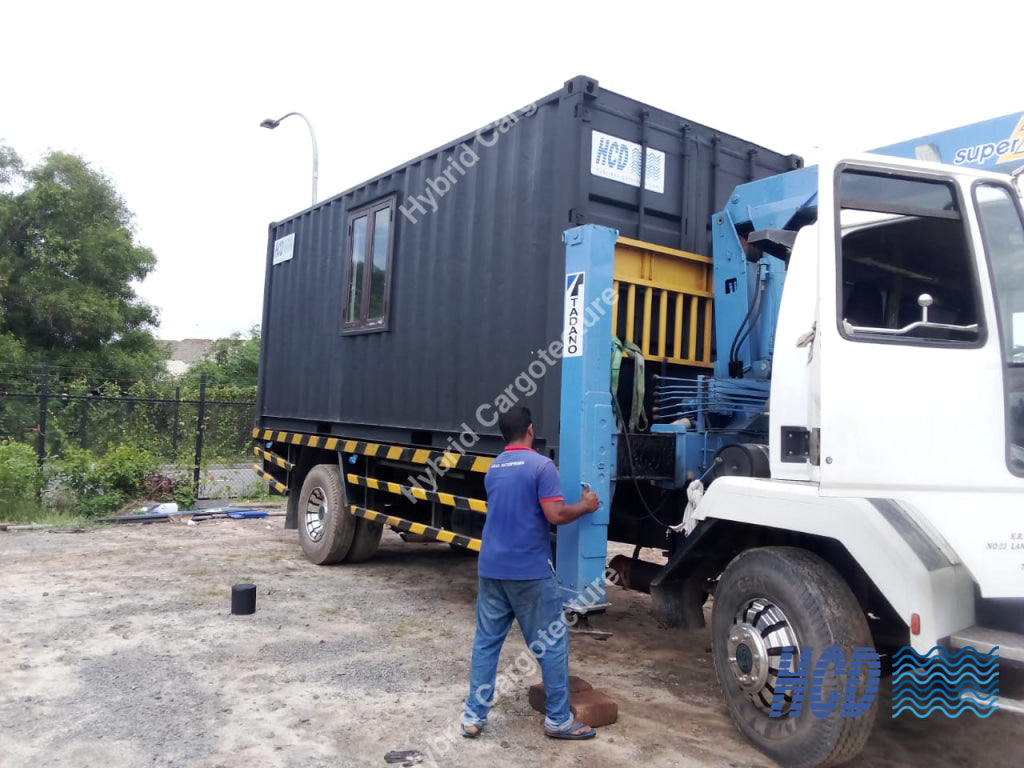 Office Container Delivered To Access Solar