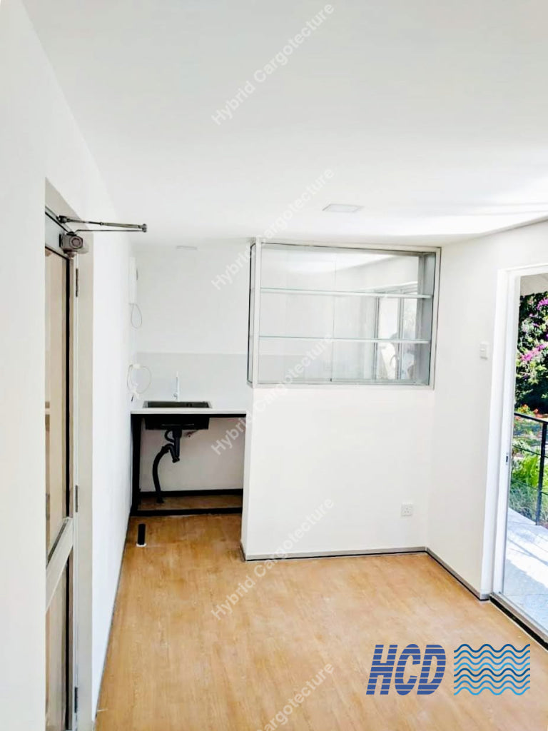 Hybrid One Bedroom Home - Hybrid Cargotecture Development | We are Sri Lanka’s #1 innovative supplier in shipping container and civil building solutions, hybrid hotels, hybrid homes, shipping container homes, including office containers, shipping container office, ISO containers, shipping container conversion and steel fabricated boxes..