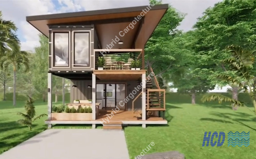 One-Bedroom Holiday Villa - Two-Story Container Home