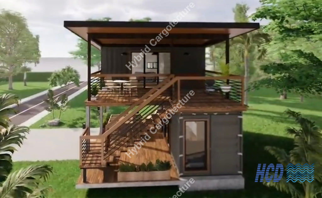 One-Bedroom Holiday Villa - Two-Story Container Home