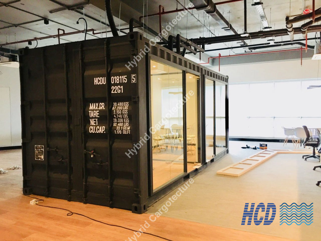 Container Conversion Seating Container Conversions #1 Shipping Container Modifications – Hybrid ...