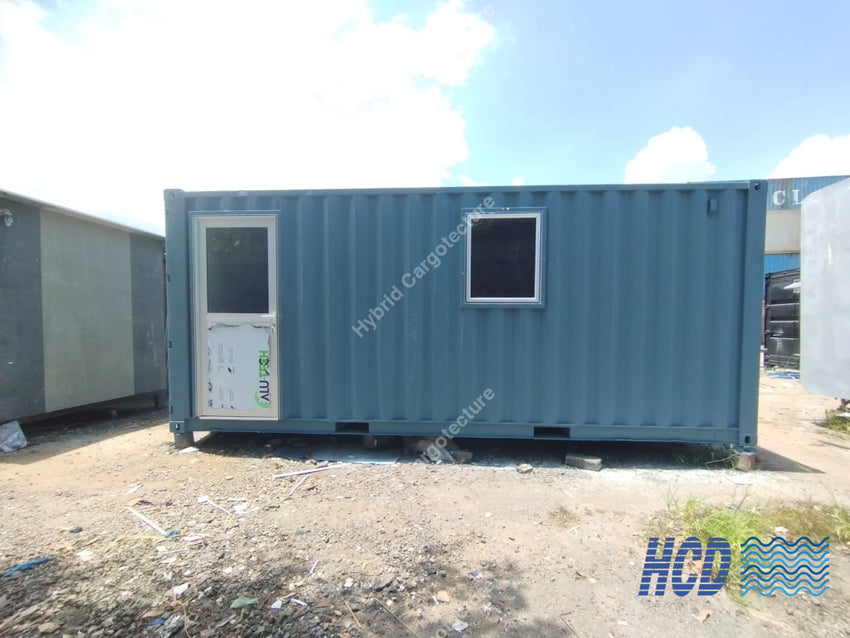 Rividhanavi office container during conversion