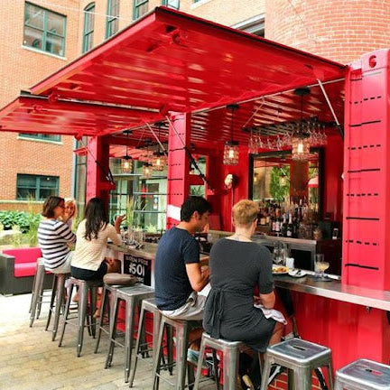 Transportable Shipping Container Bar