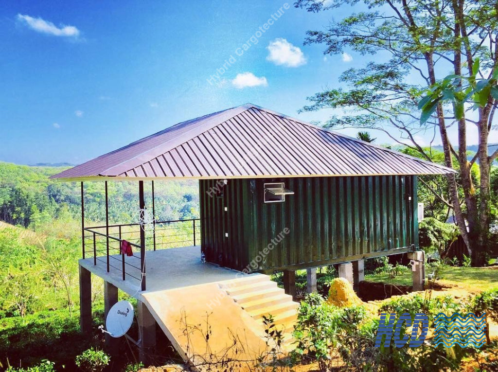 HCD guest chalet with veranda at Sola Nature Resort in Amithirigala