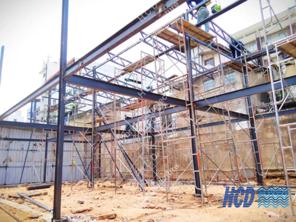 Steel Building [Client Macktiles Lanka Sea View Avenue Colombo 03] Steel