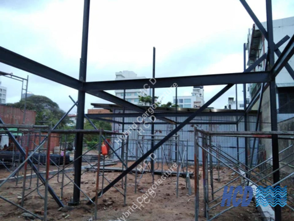 Steel Building [Client Macktiles Lanka Sea View Avenue Colombo 03] Steel