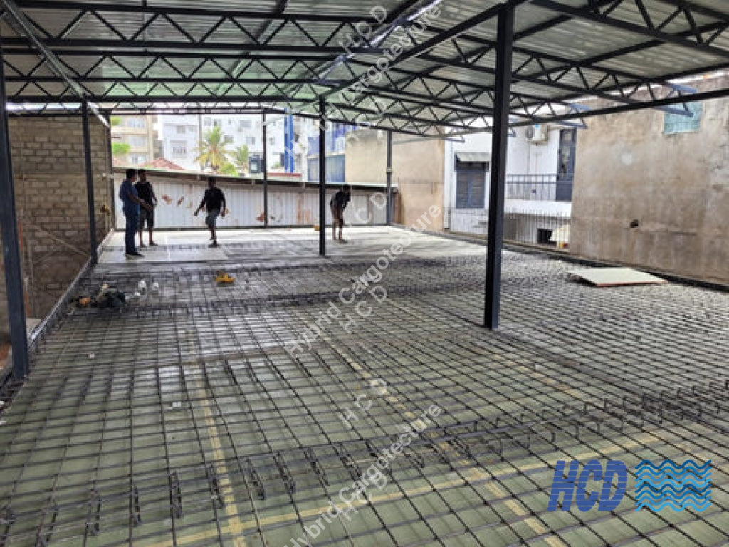 Steel Building [Client Macktiles Lanka Sea View Avenue Colombo 03] Steel