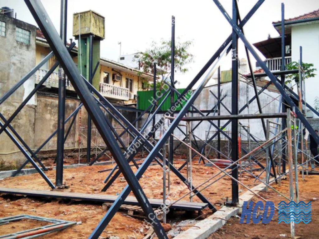Steel Building [Client Macktiles Lanka Sea View Avenue Colombo 03] Steel