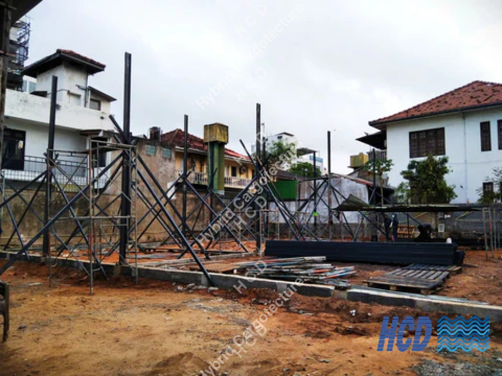 Steel Building [Client Macktiles Lanka Sea View Avenue Colombo 03] Steel