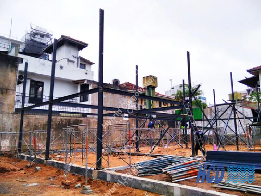 Steel Building [Client Macktiles Lanka Sea View Avenue Colombo 03] Steel
