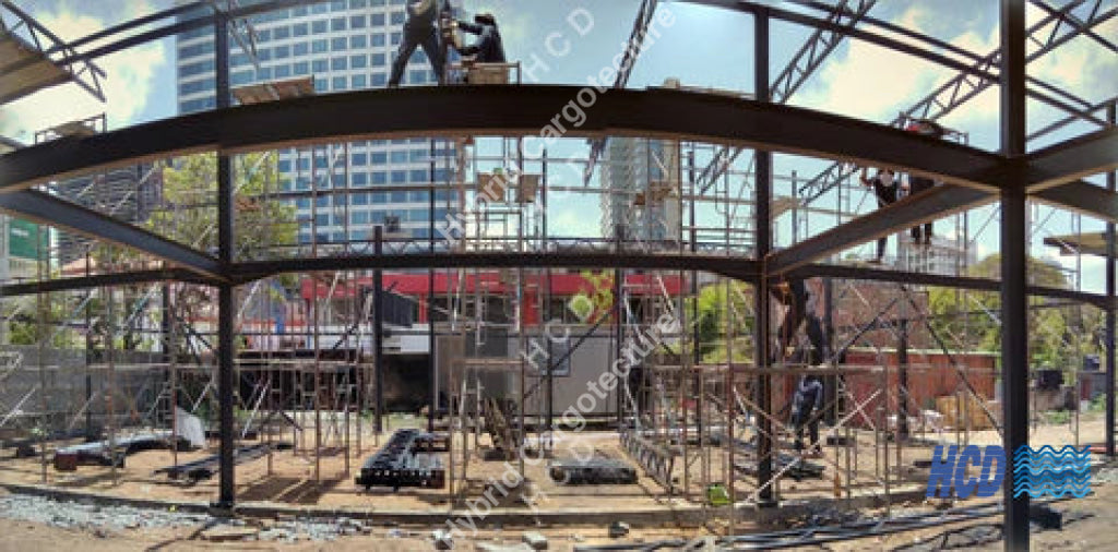 Steel Building [Client Macktiles Lanka Sea View Avenue Colombo 03] Steel