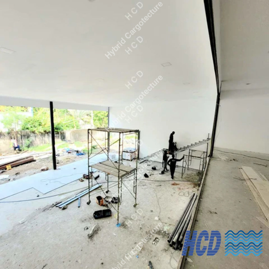 Steel Building [Client Macktiles Lanka Sea View Avenue Colombo 03] Steel