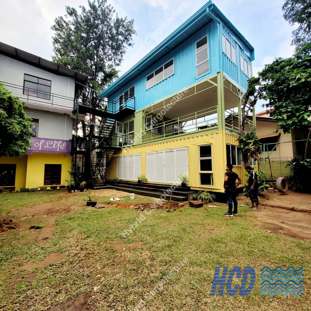 Steel Structure And Shipping Container Hybrid Building In Colombo