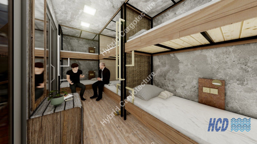 Steel Structure Civil Construction And Hybrid Shipping Container Vila On Going