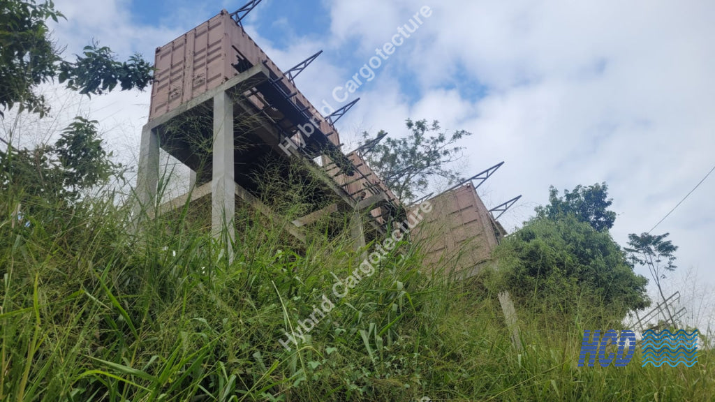 Steel Structure Civil Construction And Hybrid Shipping Container Vila In Ella