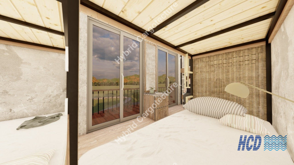 Steel Structure Civil Construction And Hybrid Shipping Container Vila On Going