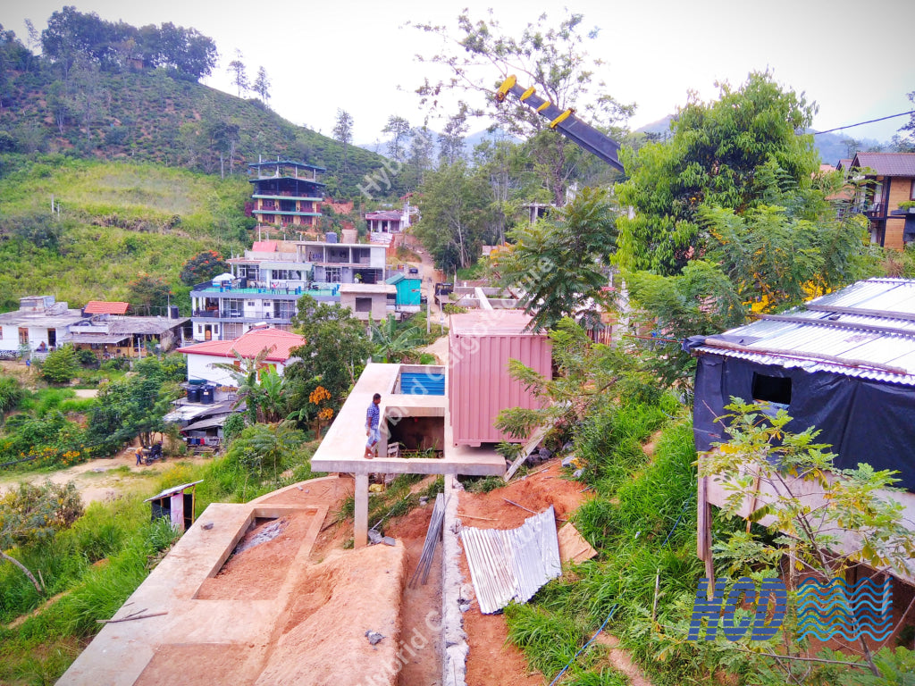 Steel Structure Civil Construction And Hybrid Shipping Container Vila