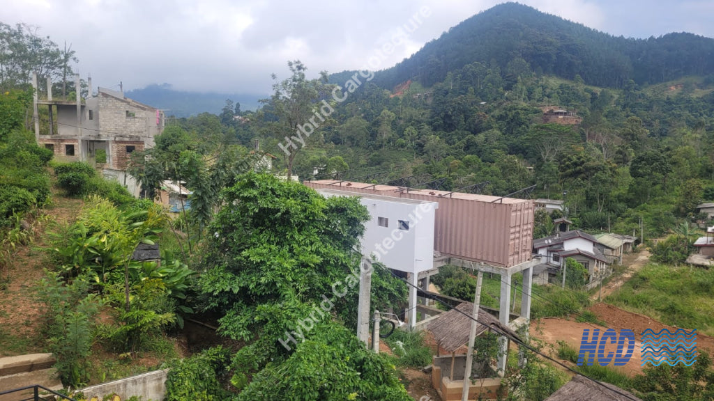 Steel Structure Civil Construction And Hybrid Shipping Container Vila In Ella