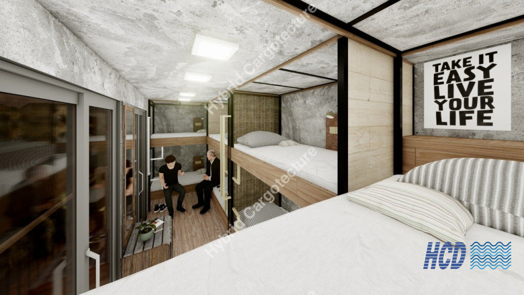 Steel Structure Civil Construction And Hybrid Shipping Container Vila On Going