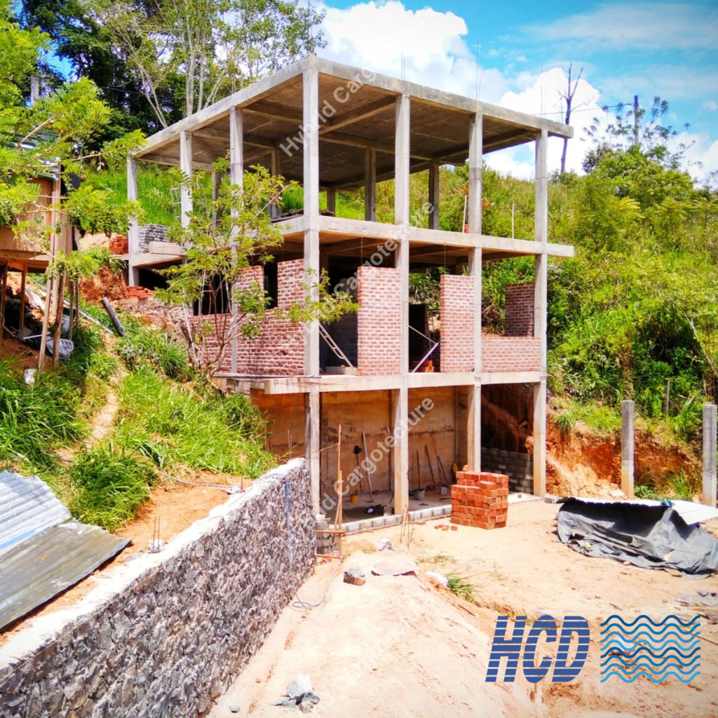 Steel Structure Civil Construction And Hybrid Shipping Container Vila In Ella