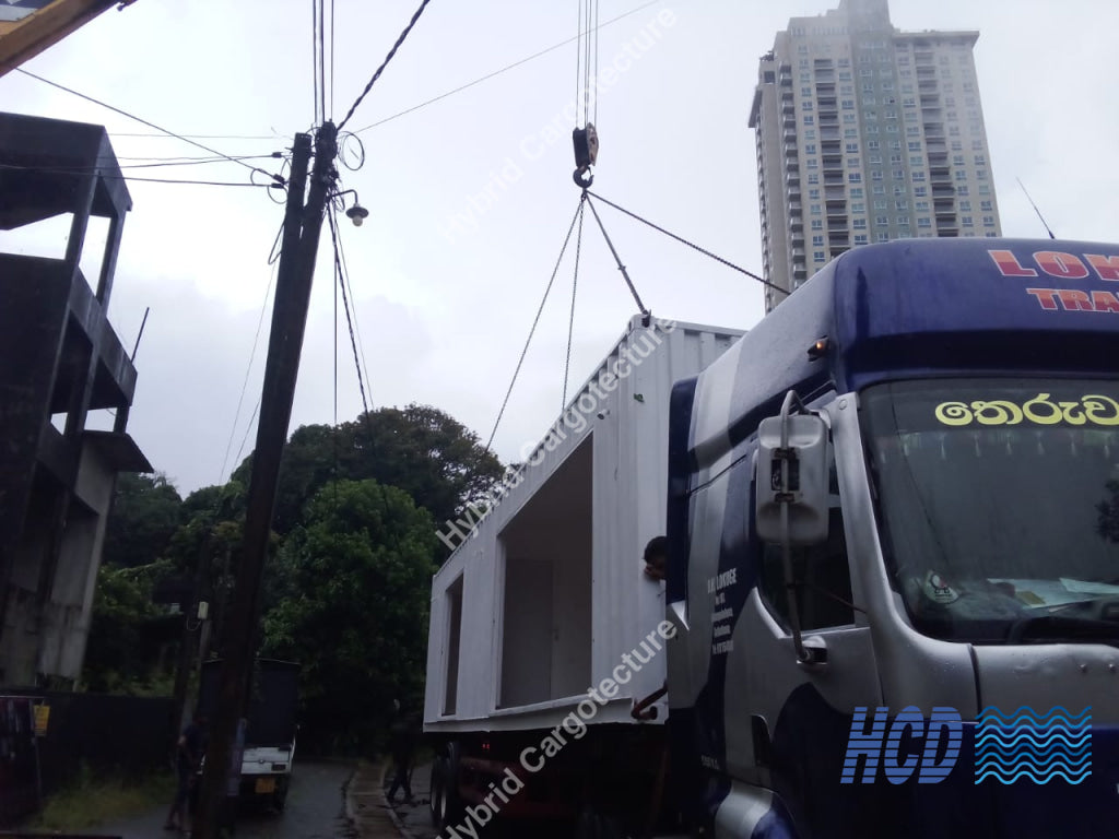 Luxurious Two-Story Container Home Overlooking Diyawanna Lake