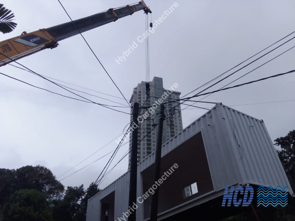 Luxurious Two-Story Container Home Overlooking Diyawanna Lake