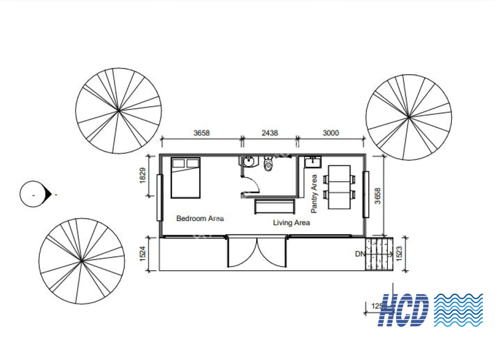 Hilux Homes 1Br Plan Chalets