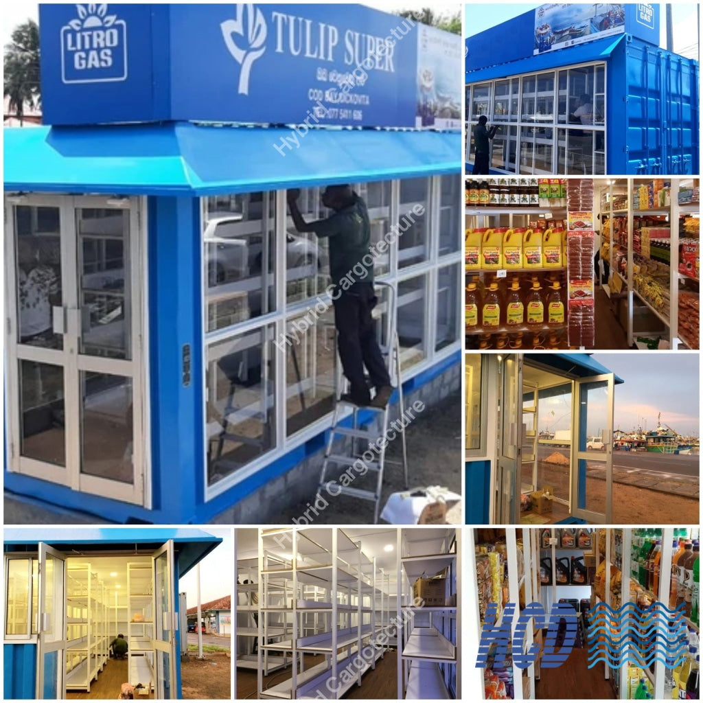 Hybrid Up-cycled Shipping Container Conversions to a Supermarket - Hybrid Cargotecture Development | We are Sri Lanka’s #1 innovative supplier in shipping container and civil building solutions, hybrid hotels, hybrid homes, shipping container homes, including office containers, shipping container office, ISO containers, shipping container conversion and steel fabricated boxes..