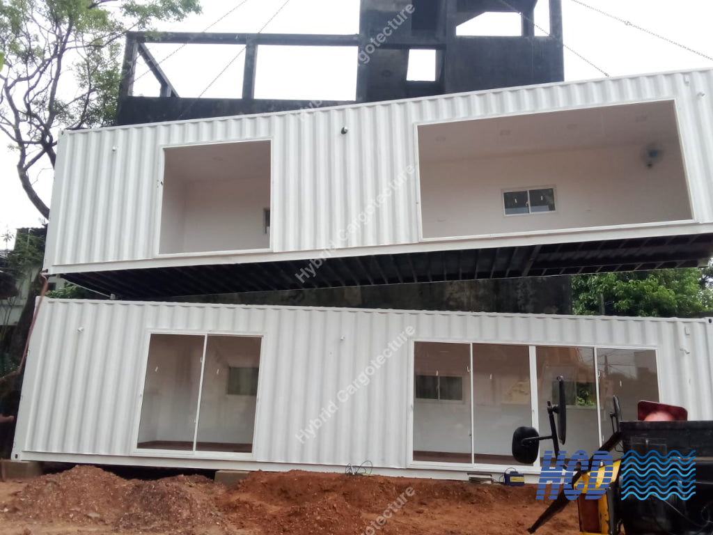 Luxurious Two-Story Container Home Overlooking Diyawanna Lake