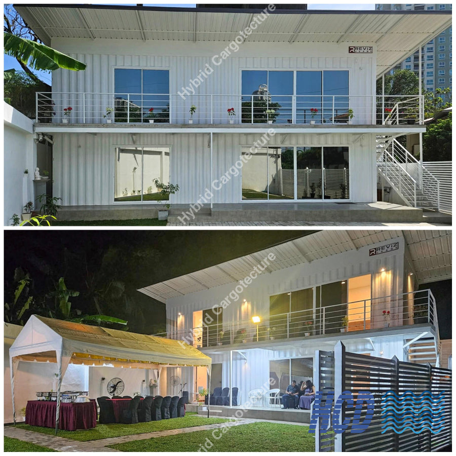 Two-Story Hybrid Cargotecture Home Rajagiriya