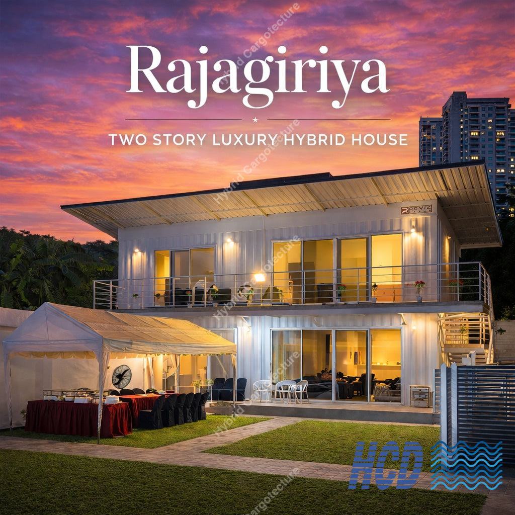 Two-Story Hybrid Cargotecture Home Rajagiriya