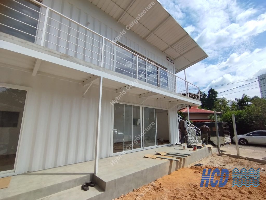 Luxurious Two-Story Container Home Overlooking Diyawanna Lake