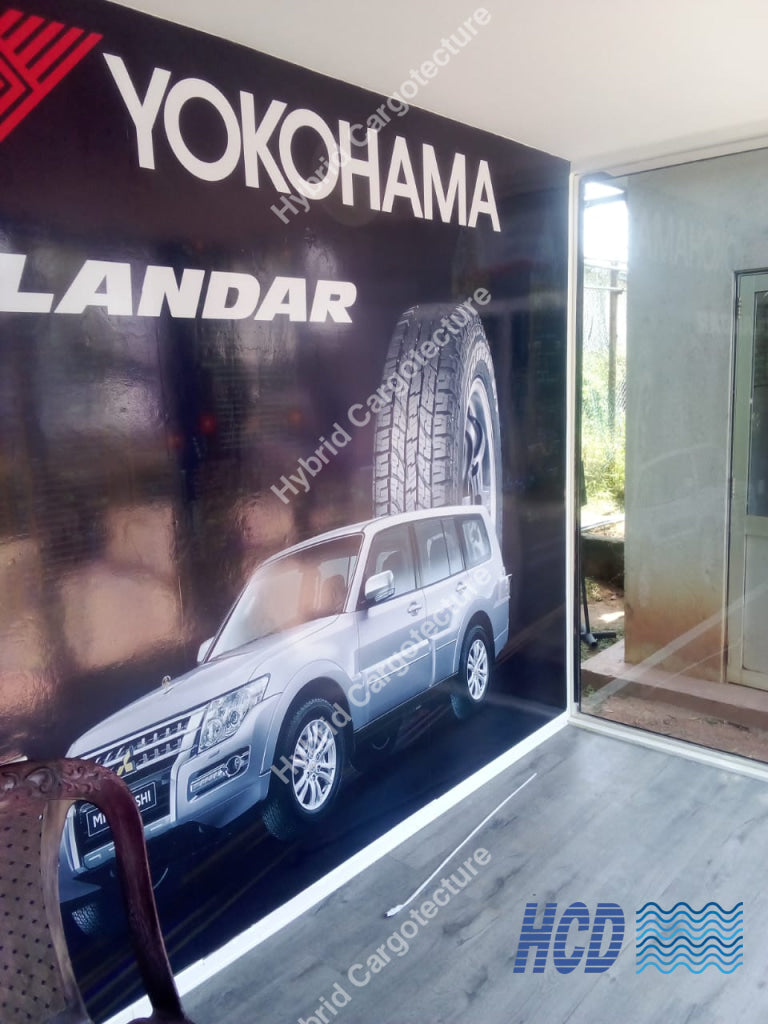 Yokohama Tyre Shop – Built by Hybrid Cargotecture for Unimo Enterprises