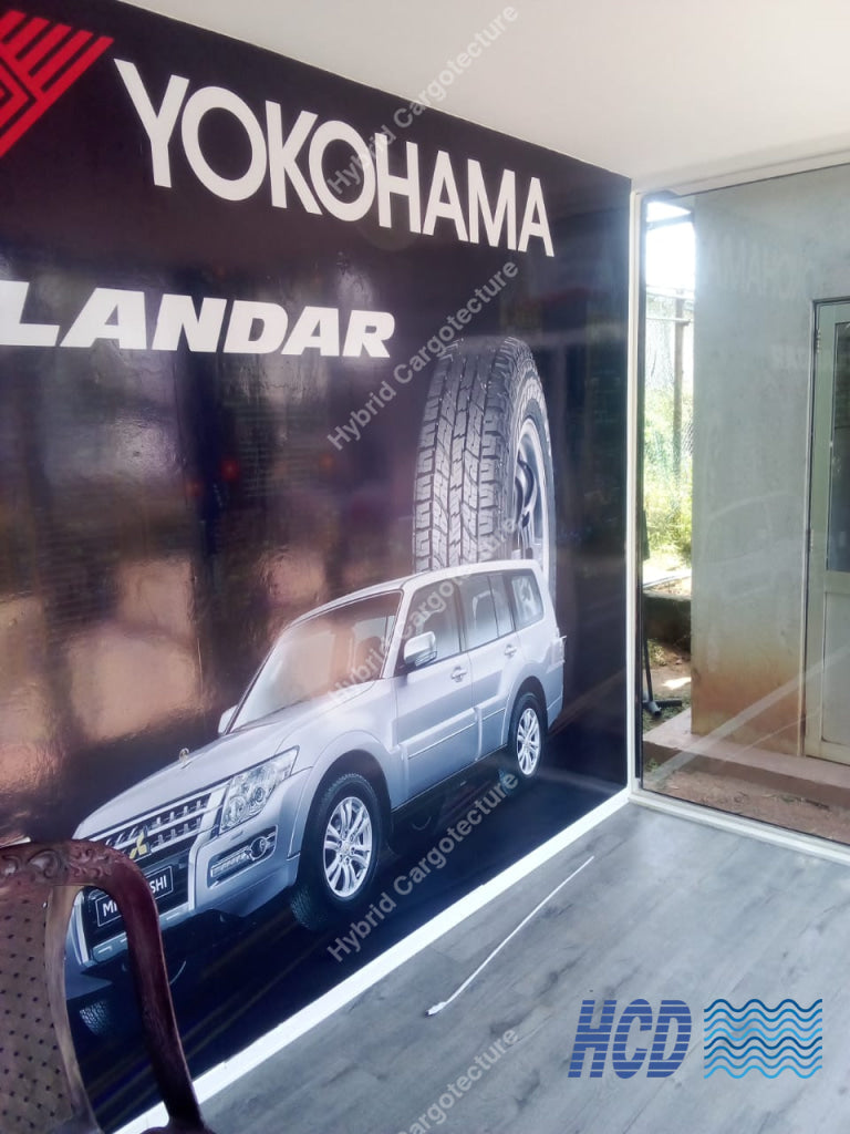 Yokohama Tyre Shop – Built by Hybrid Cargotecture for Unimo Enterprises