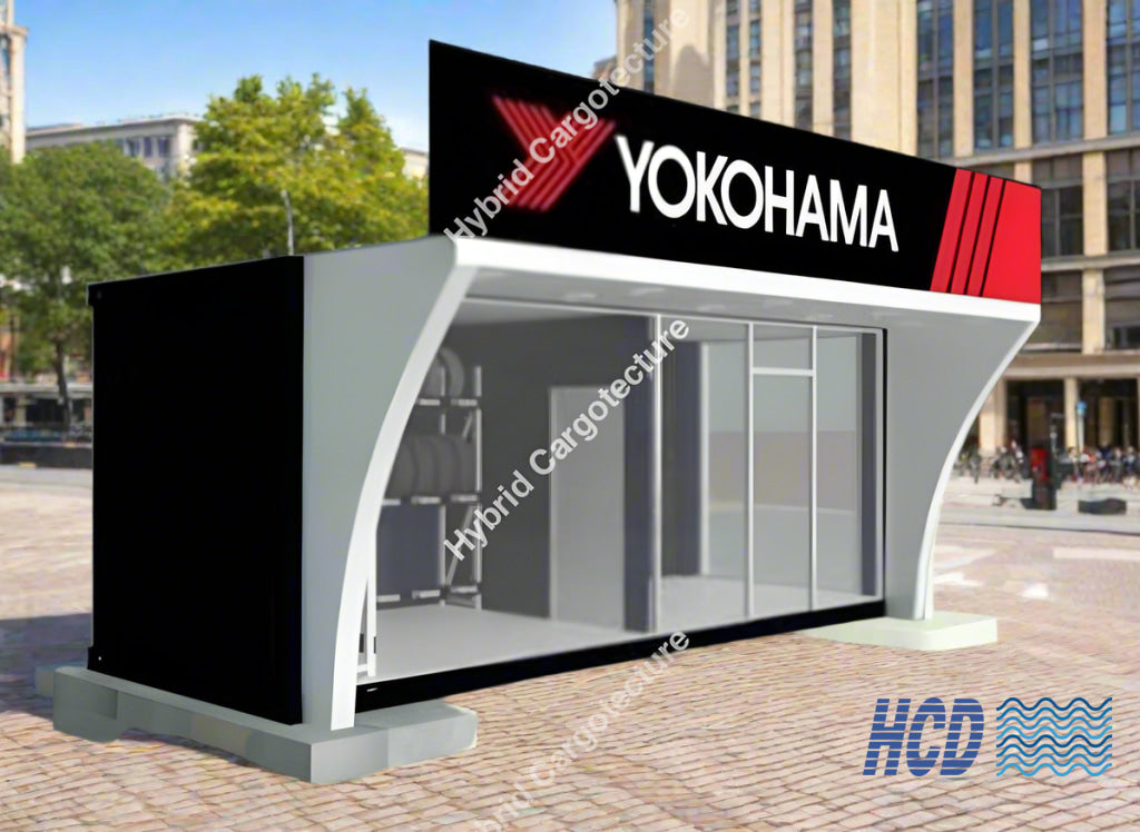 Yokohama Tyre Shop – Built by Hybrid Cargotecture for Unimo Enterprises