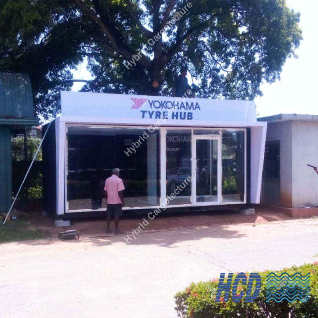Yokohama Tyre Shop – Built by Hybrid Cargotecture for Unimo Enterprises